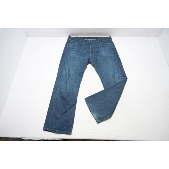 Levi's 569 Loose Straight Fit Rugged Denim Blue Jeans Mens Size 38 x 32 - Picture 2 of 7